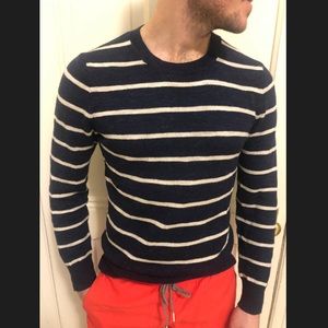 J Crew Slub Striped Sweater